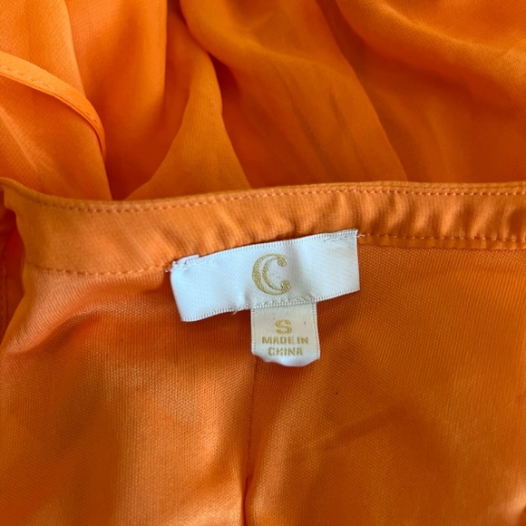 Bright Orange Ruffled Sundress - Picture 6 of 6